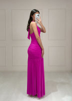 Vestido Rosa Mexicano Mesh Halter