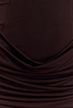 Vestido Café Stretch Mini Estola MCA-106