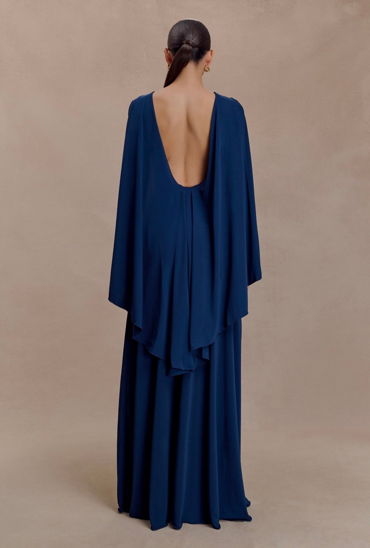 Vestido Azul Marino Sin Mangas Capa Stretch ML-994