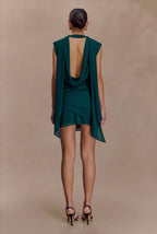 Vestido Verde Esmeralda Mini Gasa MC-60