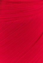 Vestido Rojo Un Hombro Abertura Pierna ML-23