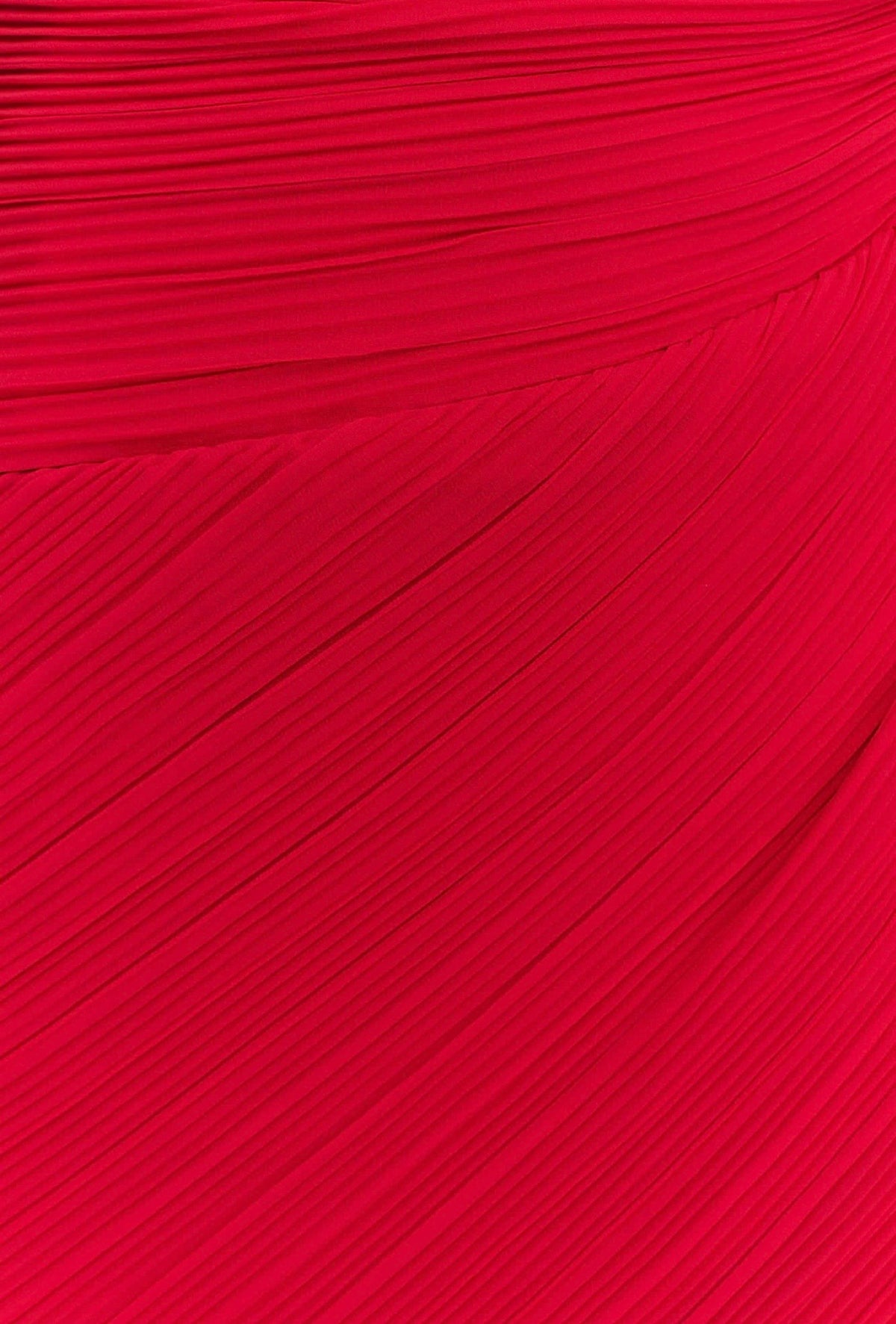 Vestido Rojo Un Hombro Abertura Pierna ML-23