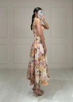 Vestido Floral Midi Tirantes