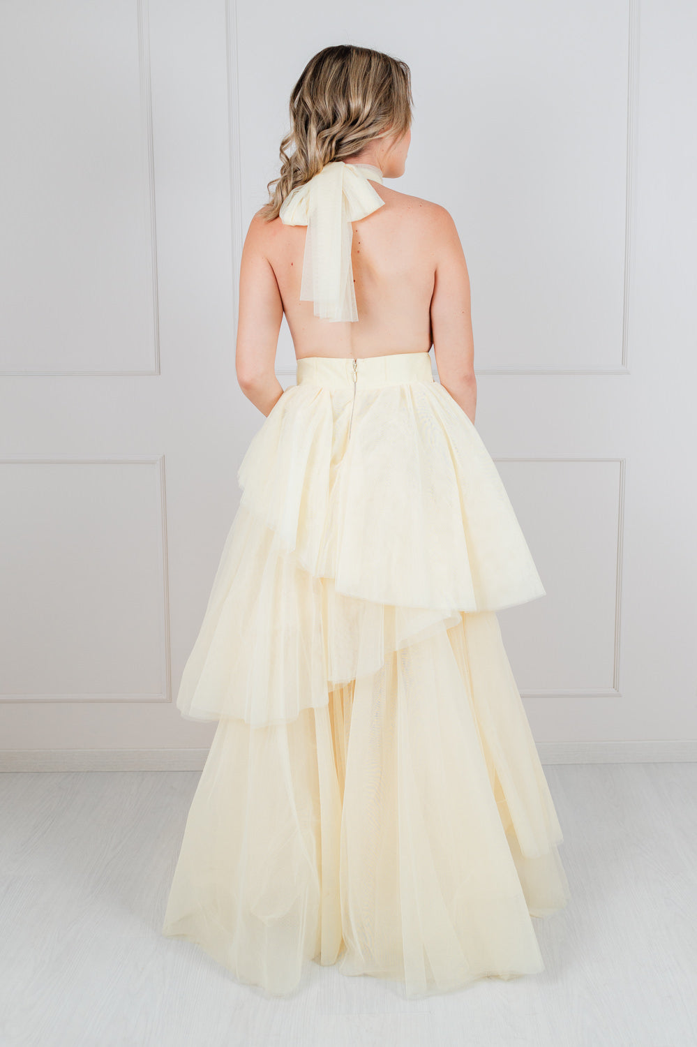 Vestido Halter Tul