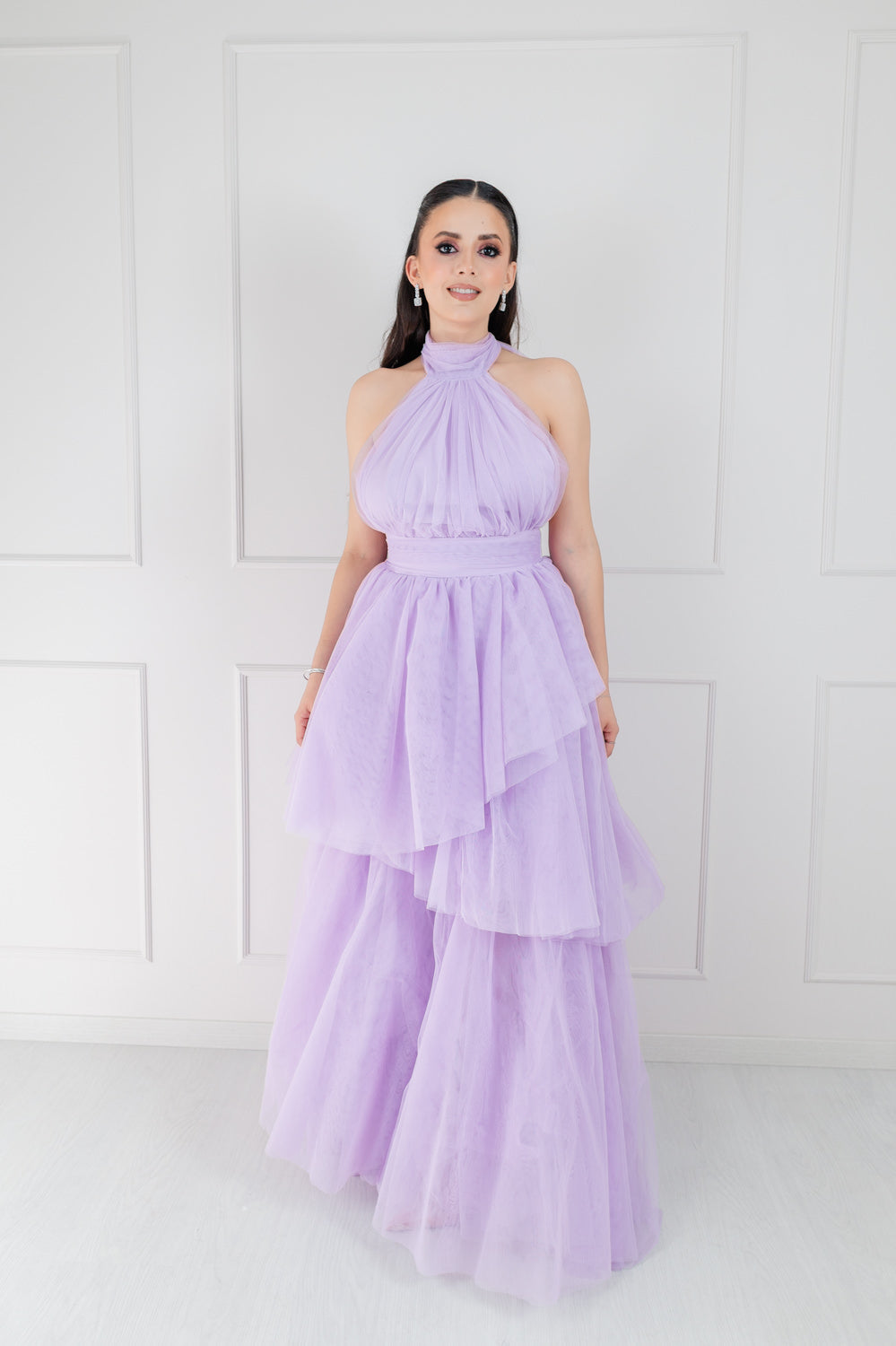 Vestido Halter Tul