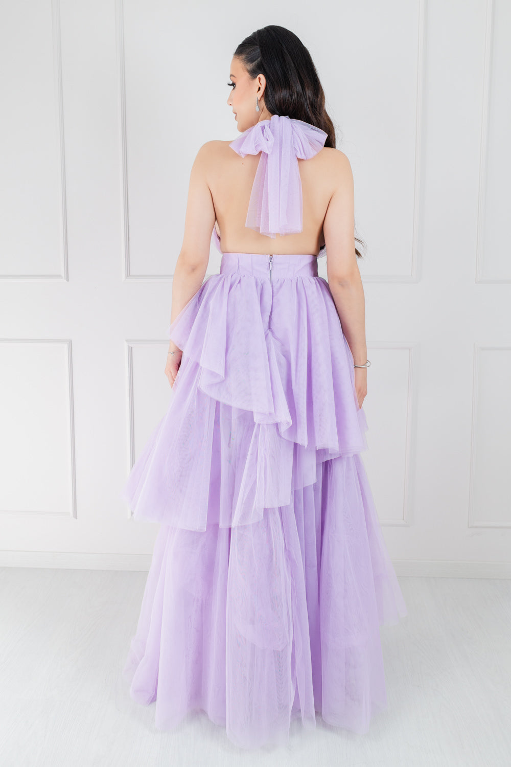 Vestido Halter Tul
