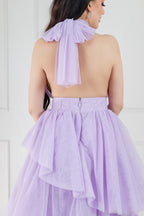 Vestido Halter Tul