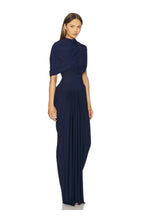 VESTIDO AZUL MARINO STRETCH CAPA
