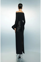 VESTIDO NEGRO MANGA LARGA