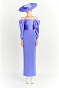 VESTIDO MORADO MANGA LARGA