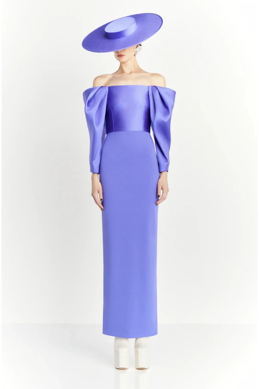 VESTIDO MORADO MANGA LARGA