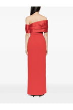 VESTIDO ROJO MANGAS HOMBROS