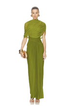 VESTIDO VERDE LIMON CAPA