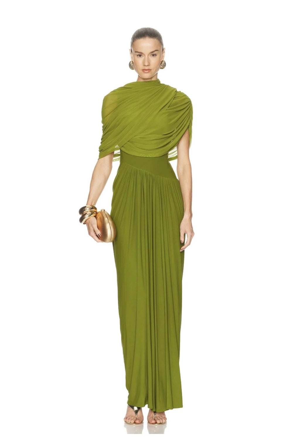 VESTIDO VERDE LIMON CAPA