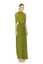VESTIDO VERDE LIMON CAPA