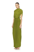 VESTIDO VERDE LIMON CAPA