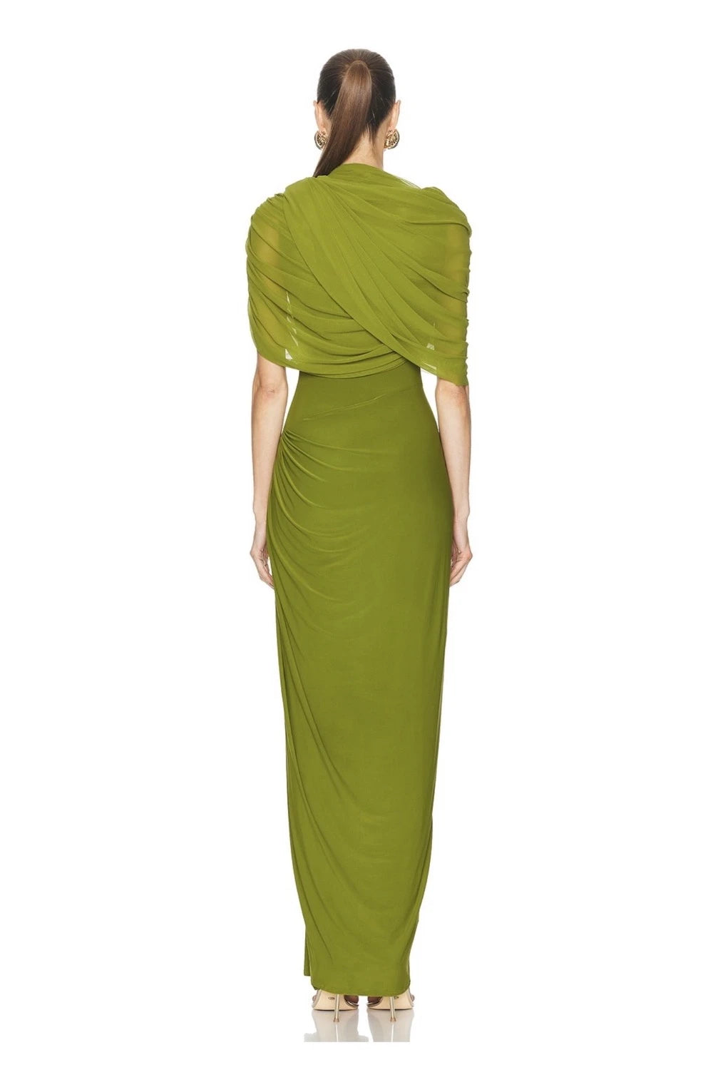 VESTIDO VERDE LIMON CAPA