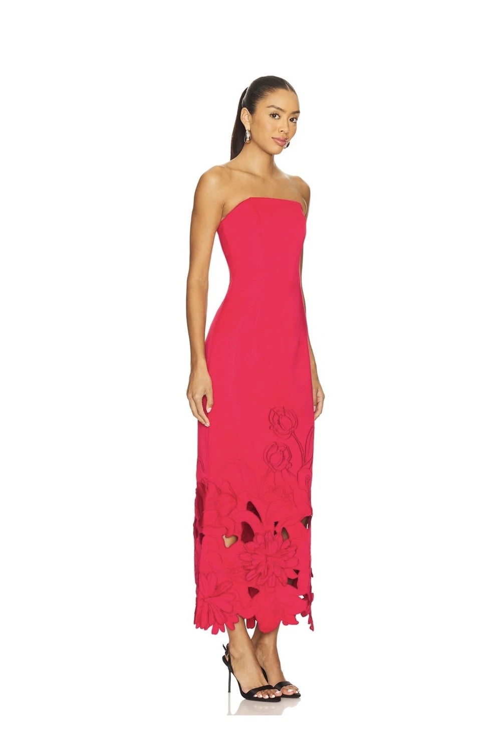 VESTIDO CEREZA STRAPLESS